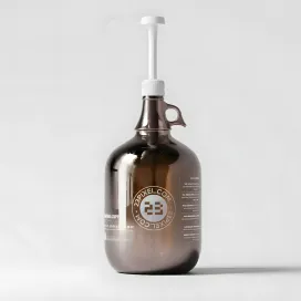 Amber Glass Gallon Pump Bottle 01